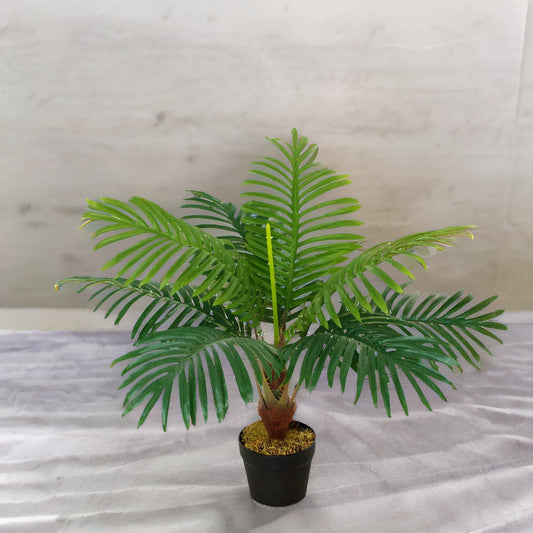 Artificial 60CM/2FT Tall Decorative Palm Plant Green