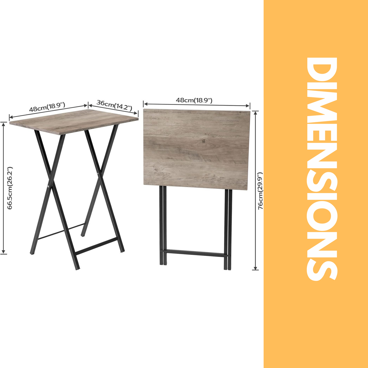 2 set small folding tables