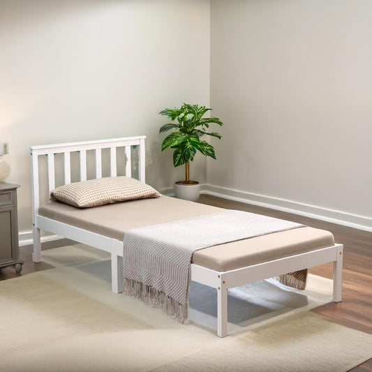 Pine Single 3ft Bed Frame White
