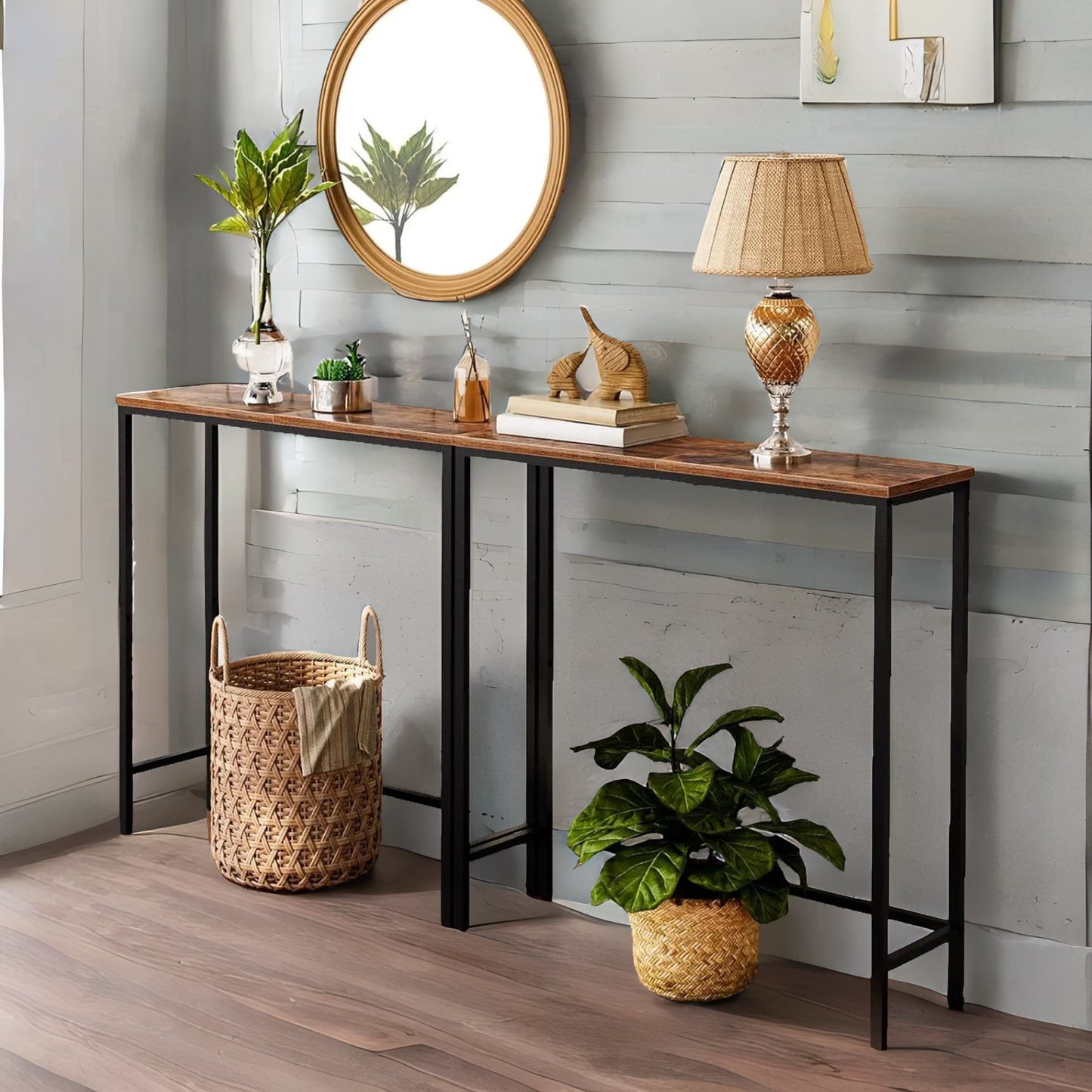 slim console table for hallway