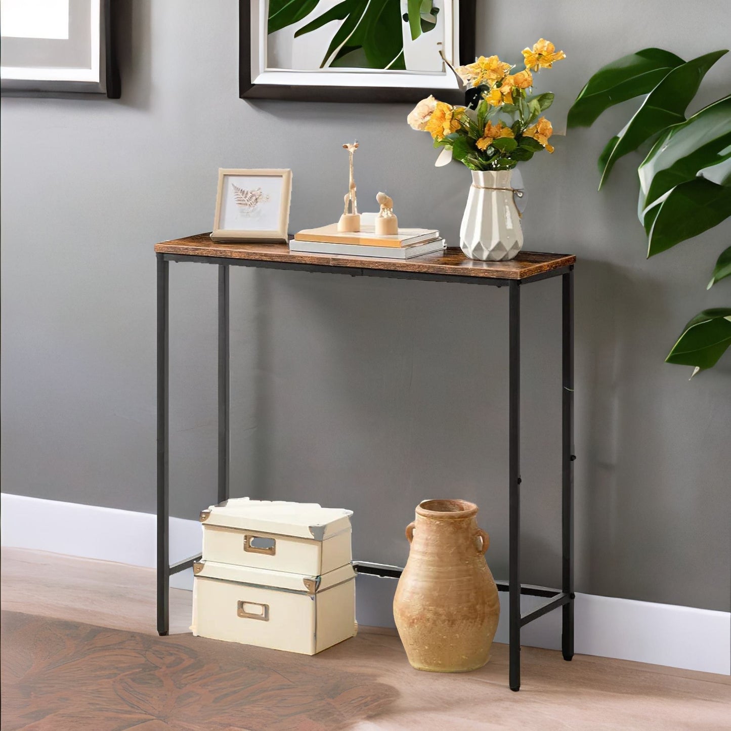 slim console table for hallway
