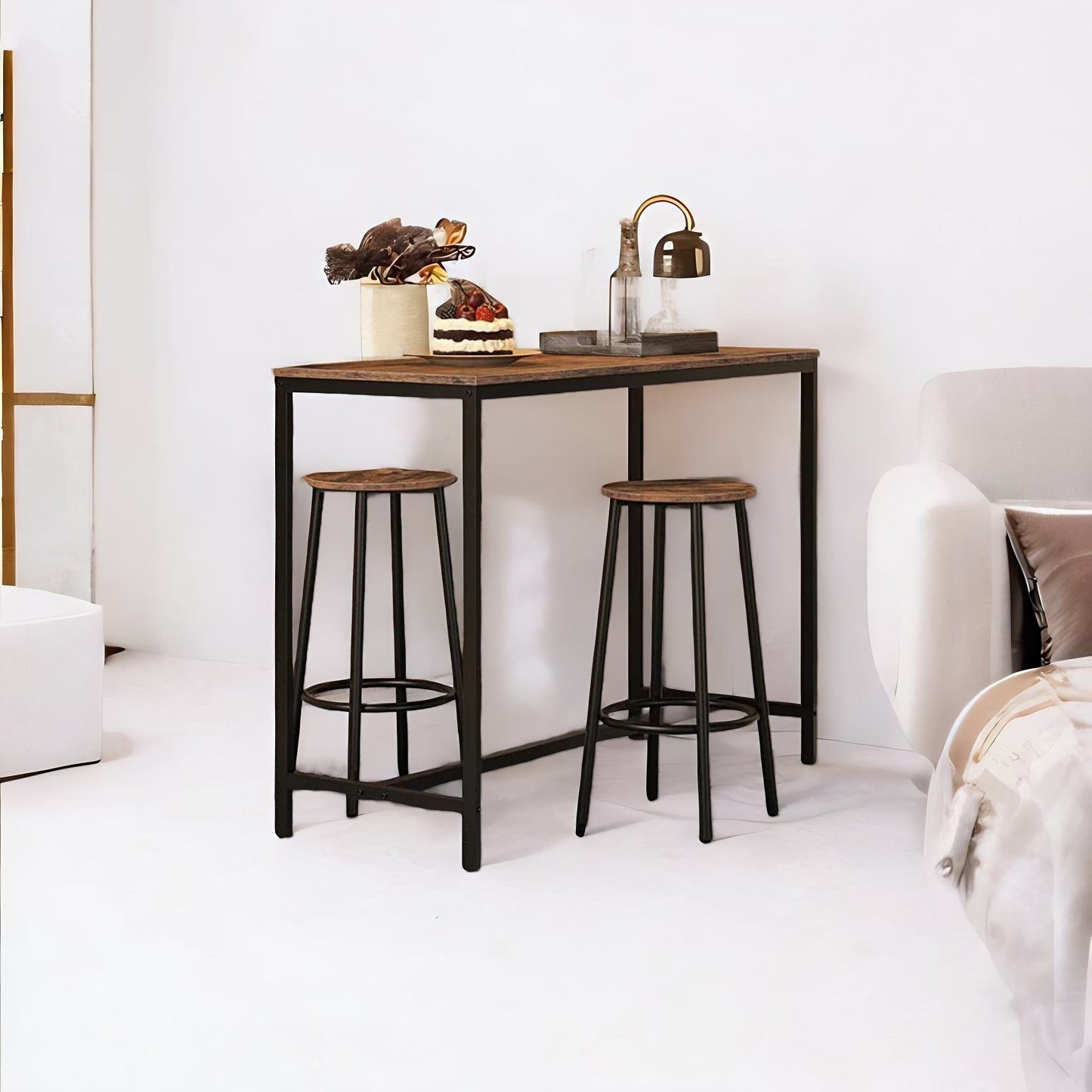 set of 2 bar stools
