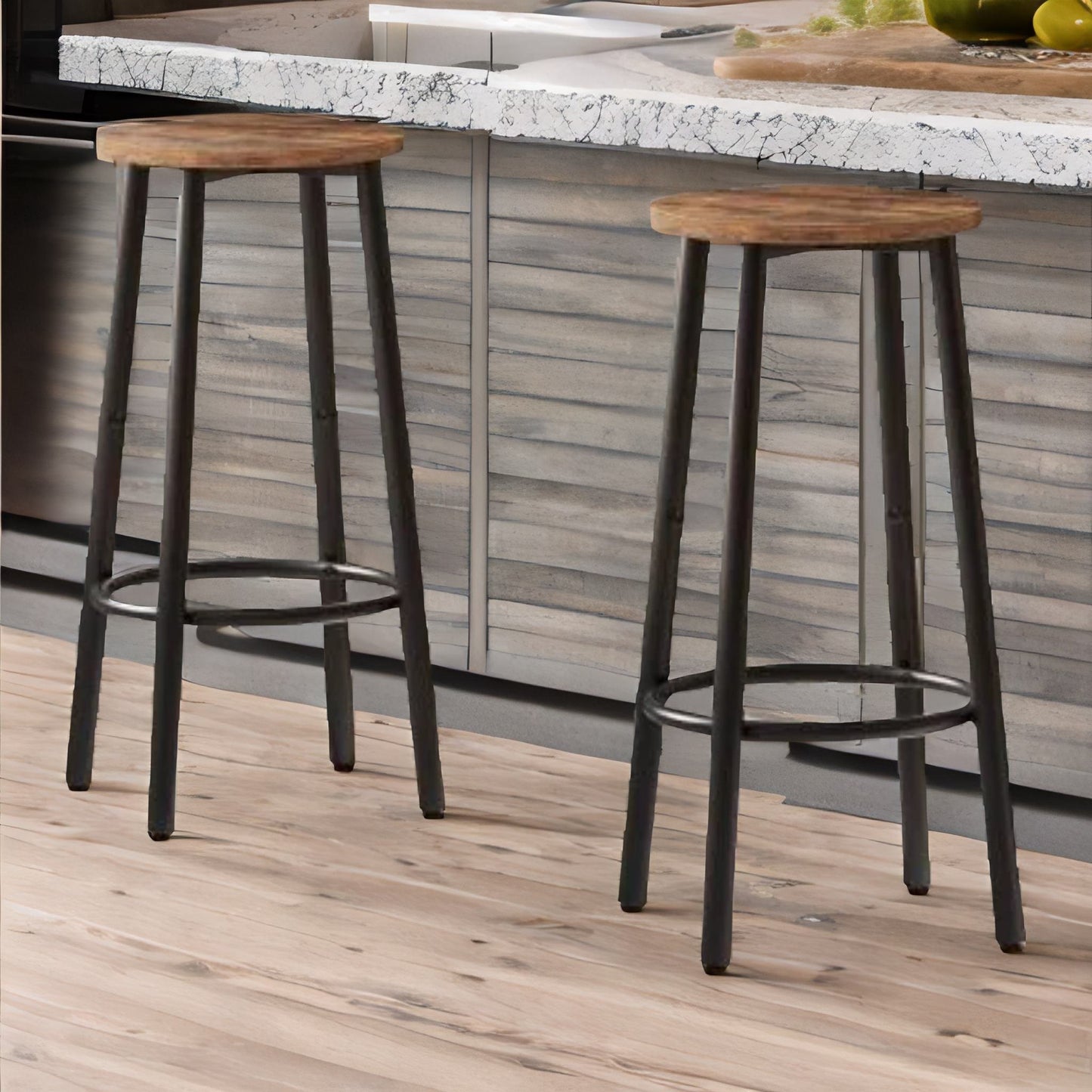 set of 2 bar stools