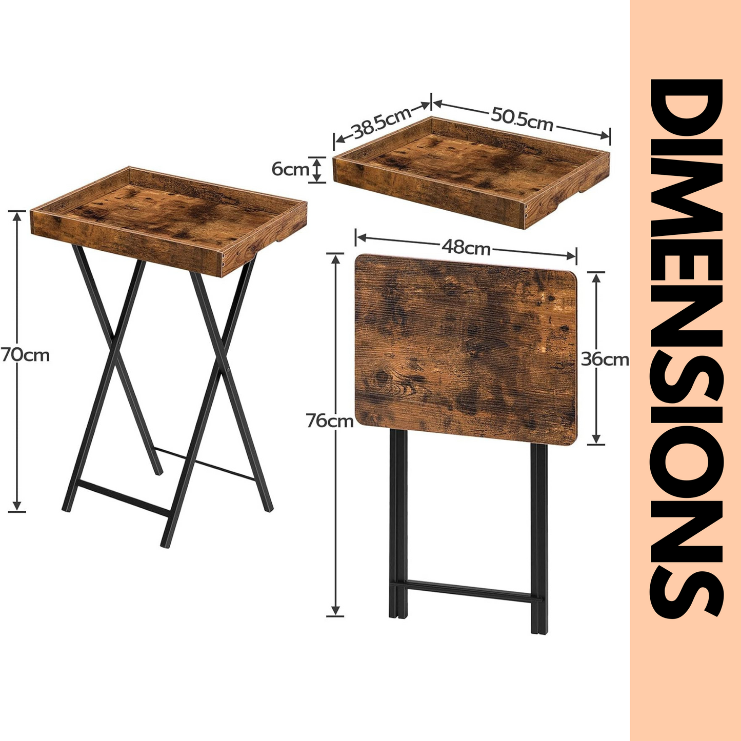 folding tv tray table
