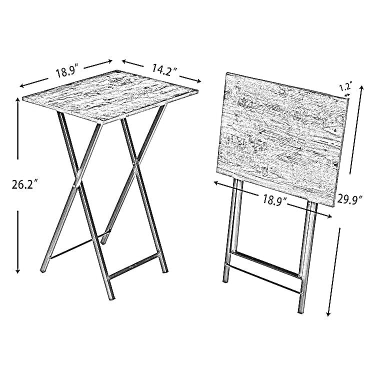 set of 2 folding tables