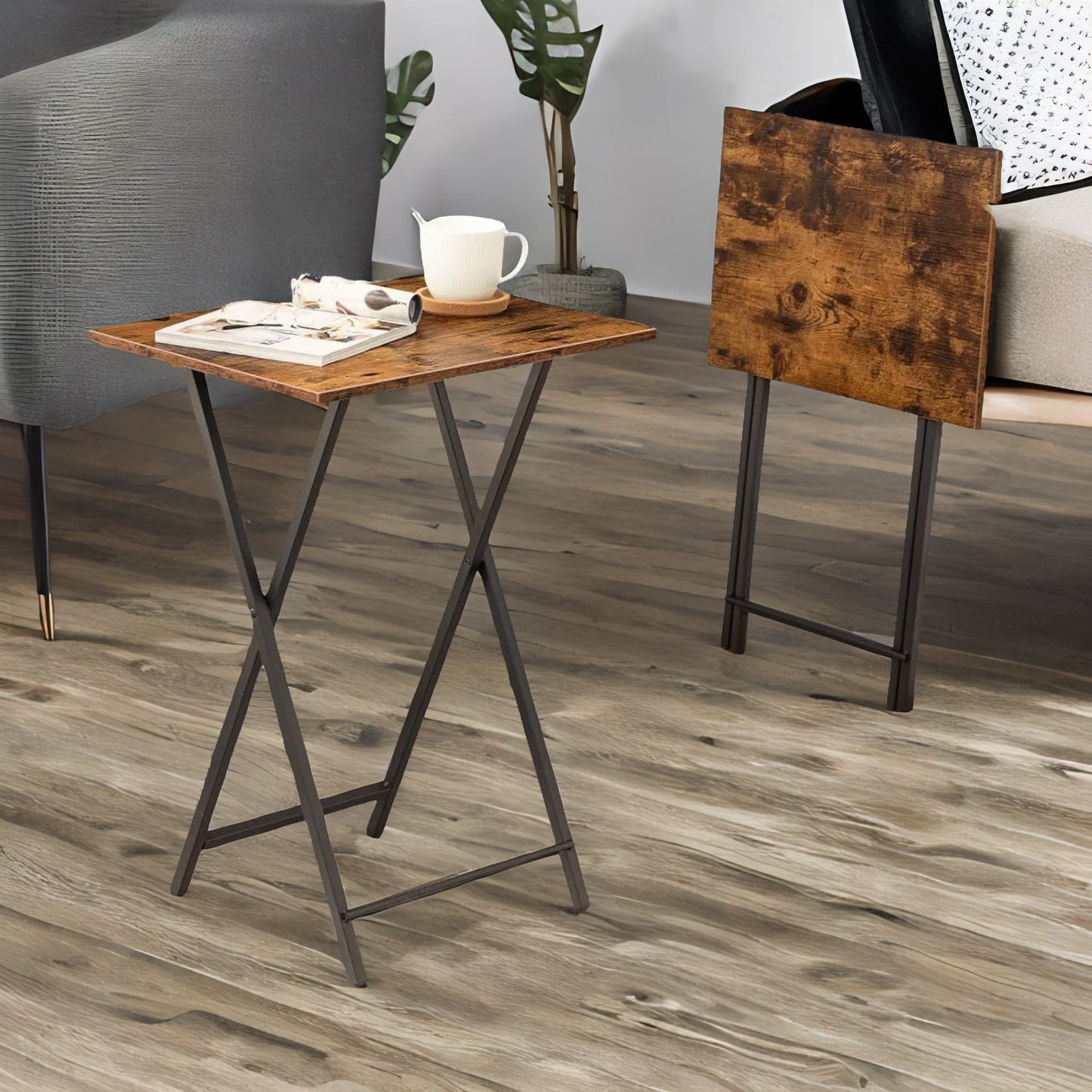 set of 2 folding tables