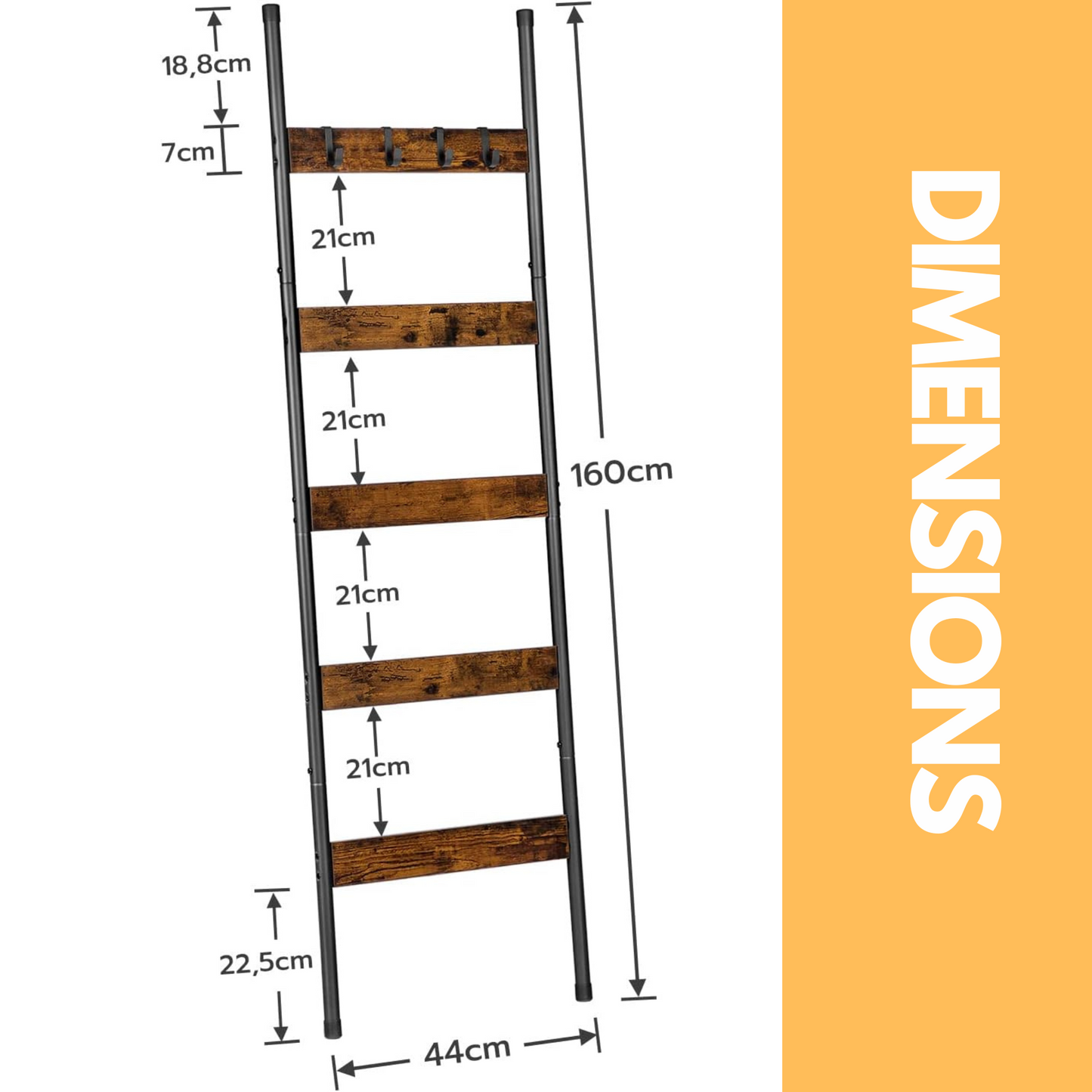 tower ladder shelf