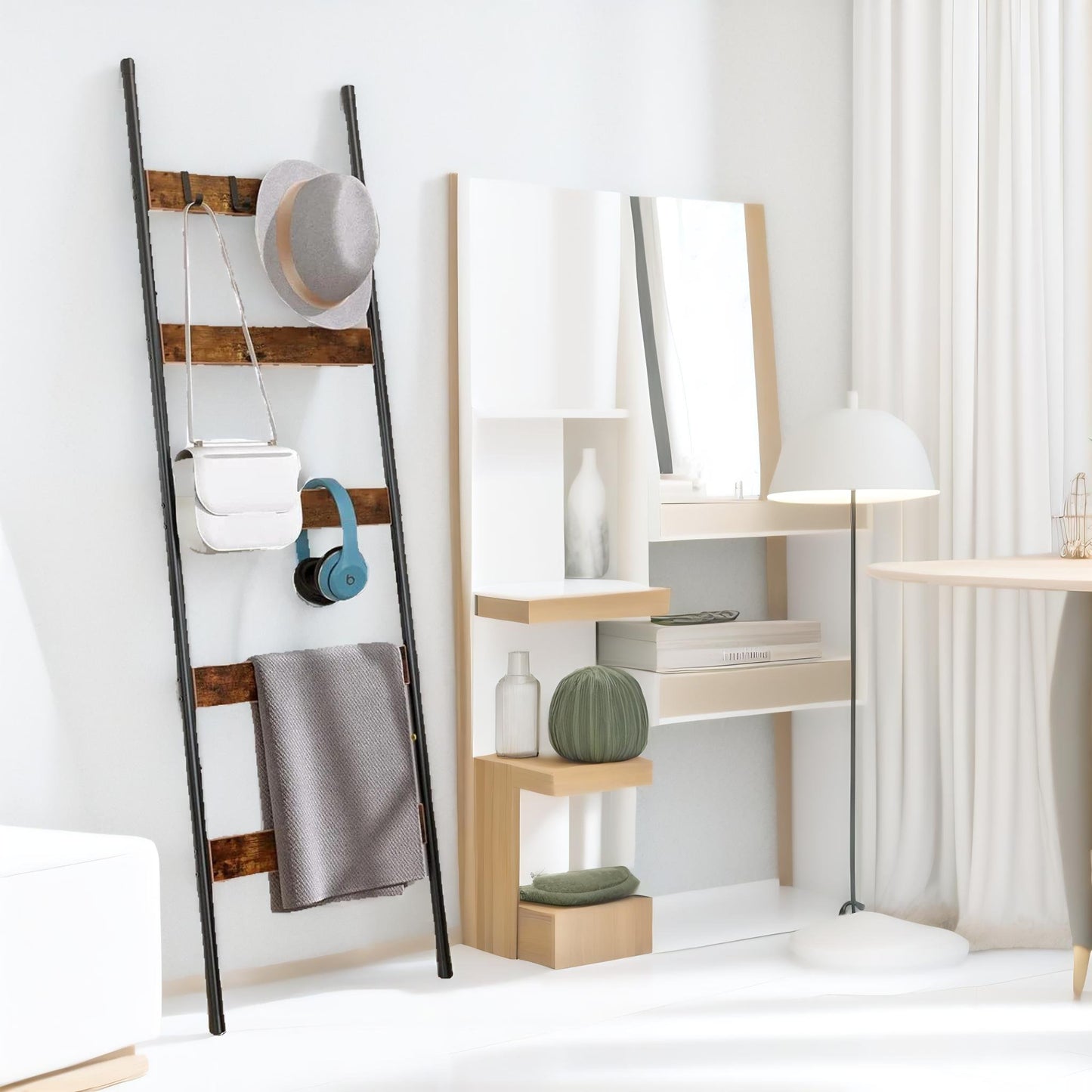 tower ladder shelf