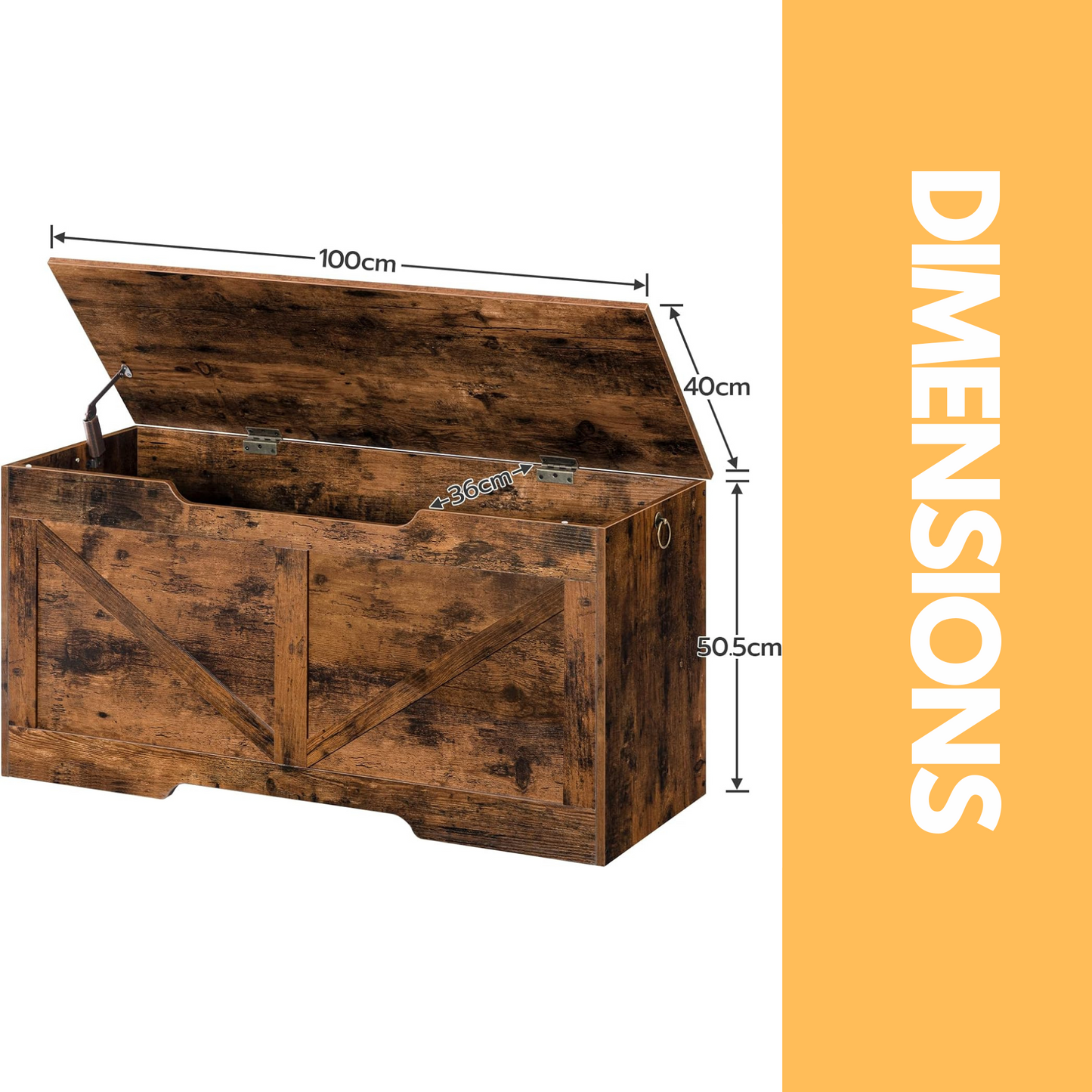 storage bench with lid