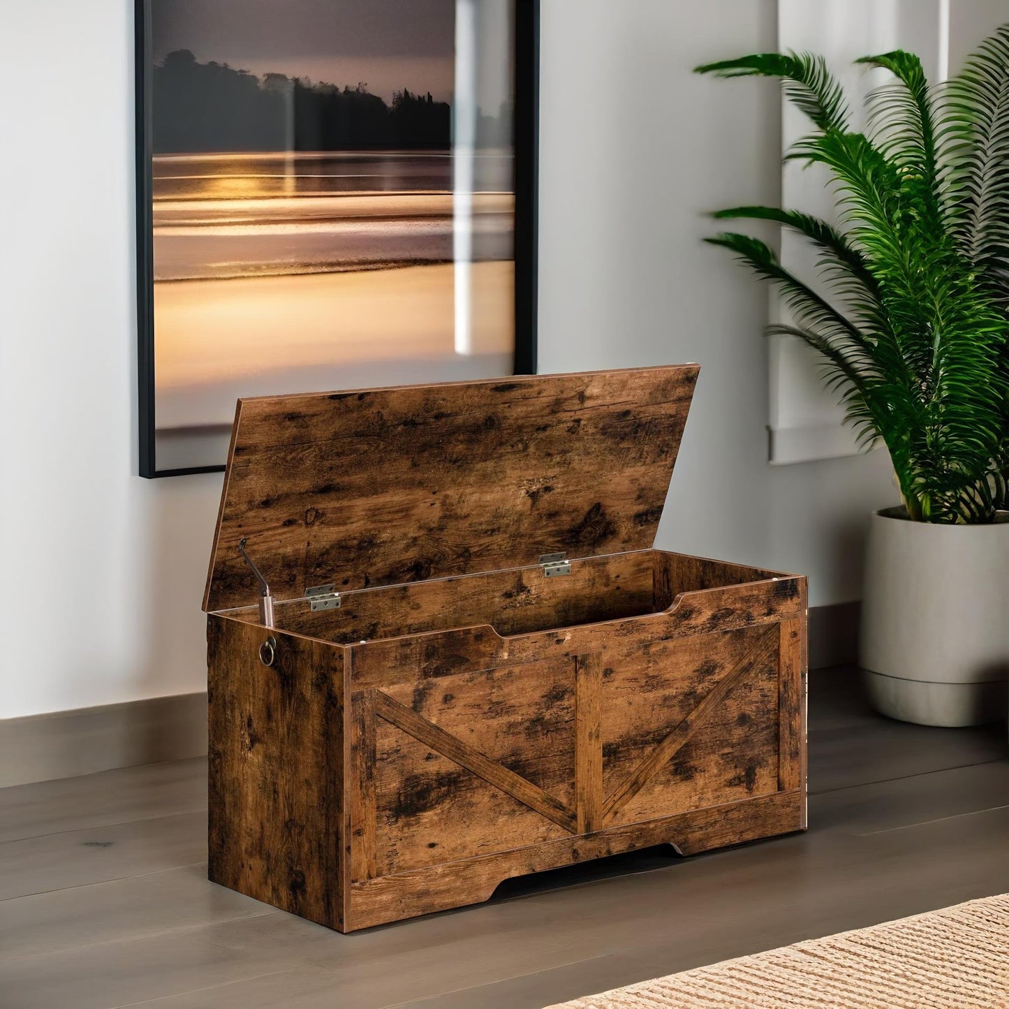 storage bench with lid