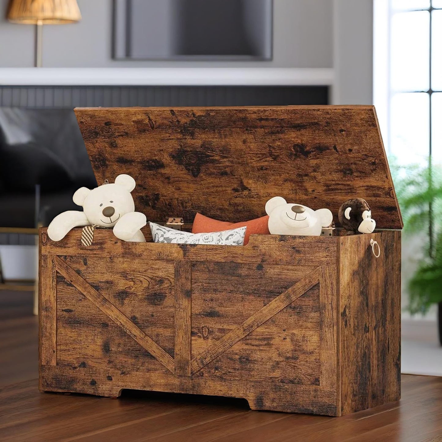 storage bench with lid