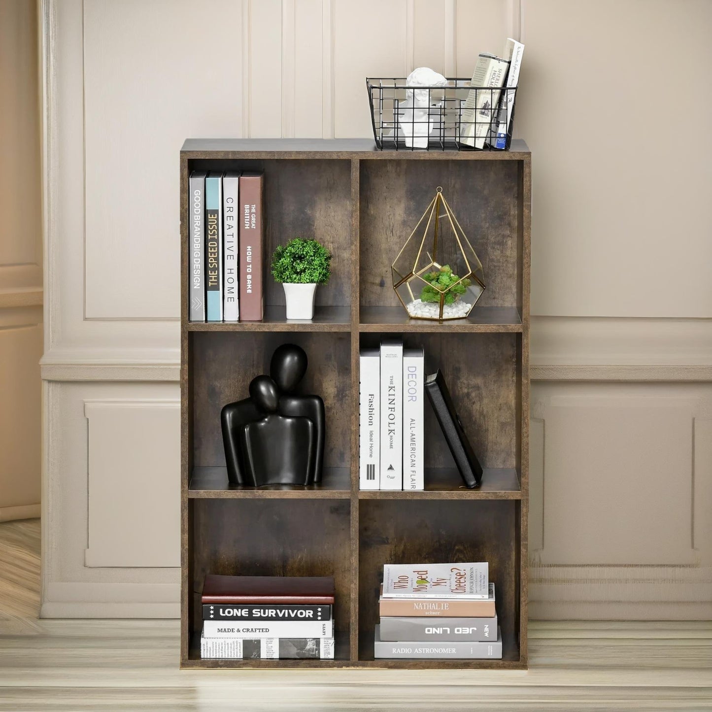 6 cube storage unit bookcase