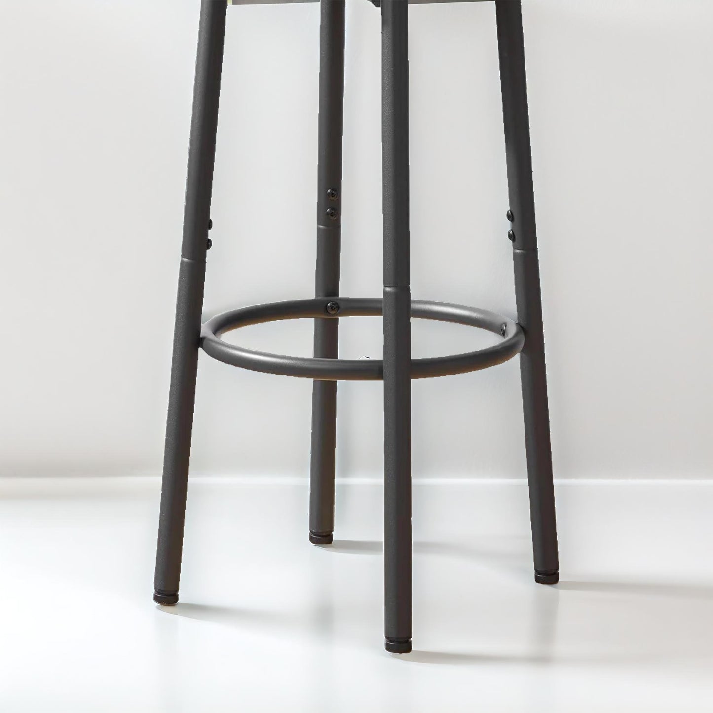 set of 2 bar stools with backrest