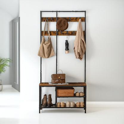 Coat Rack With Shoe Storage