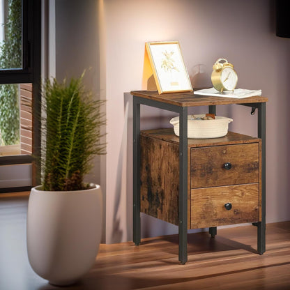 Bedside Table with 2 Drawers