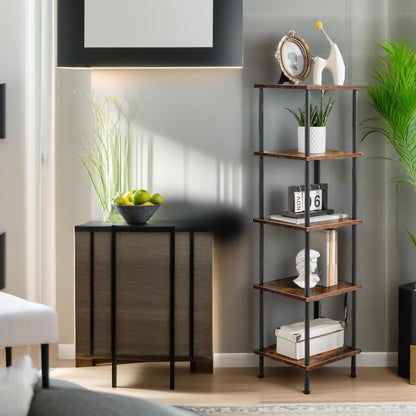 5 Tier Narrow Open Shelf