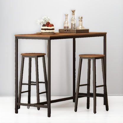 Set of 2 Bar Stools 65CM Height