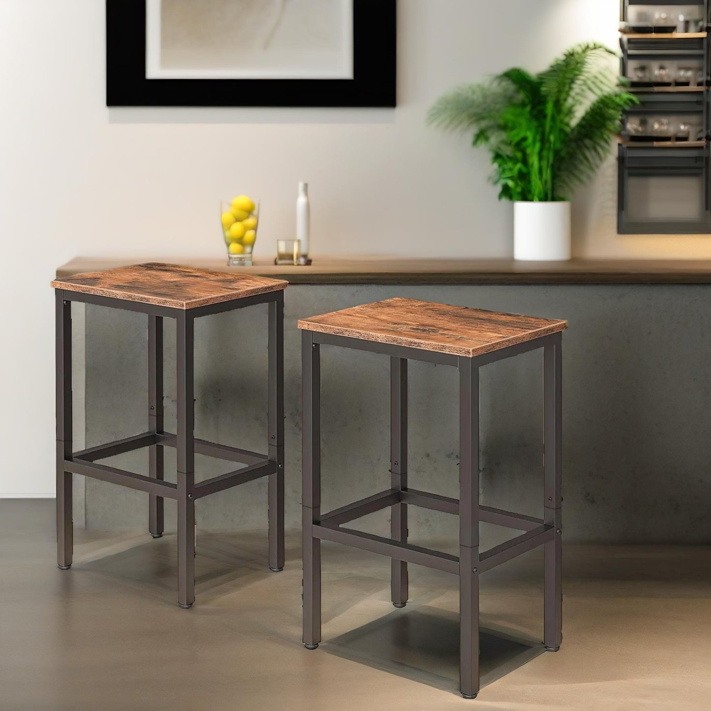 set of 2 counter height stools