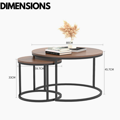 Set Of Round Nesting Tables Industrial