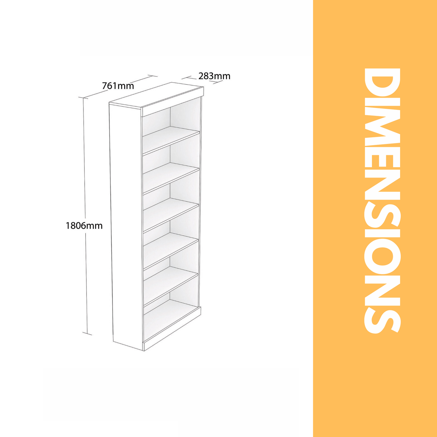 6 tier display stand room divider white