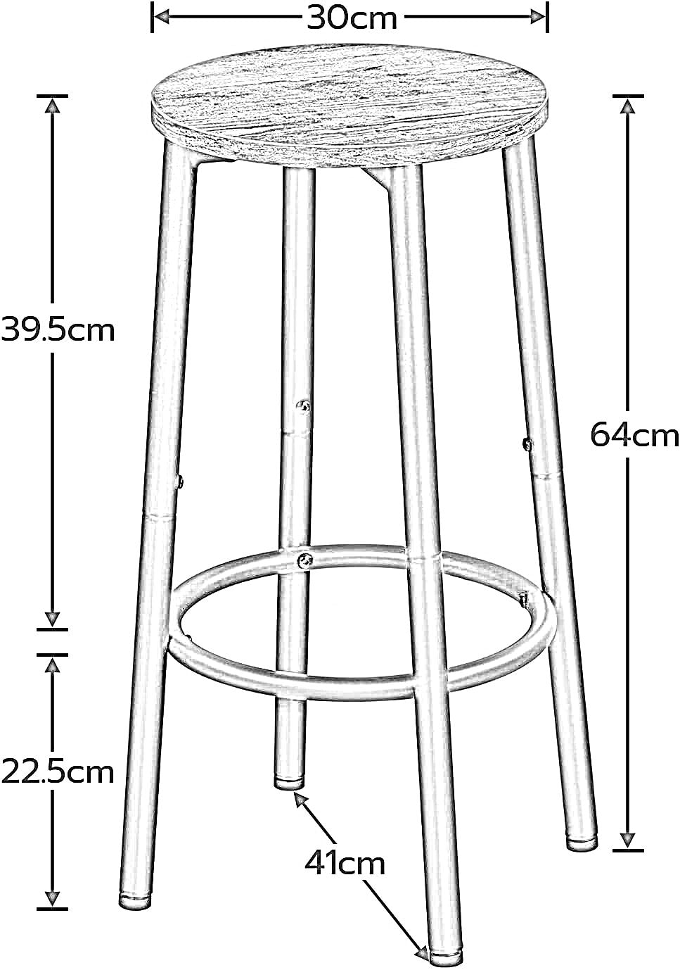 set of 2 bar stools