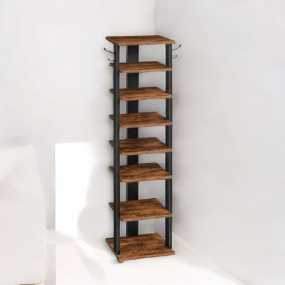 Narrow 8-Tier Vertical Shoe Rack