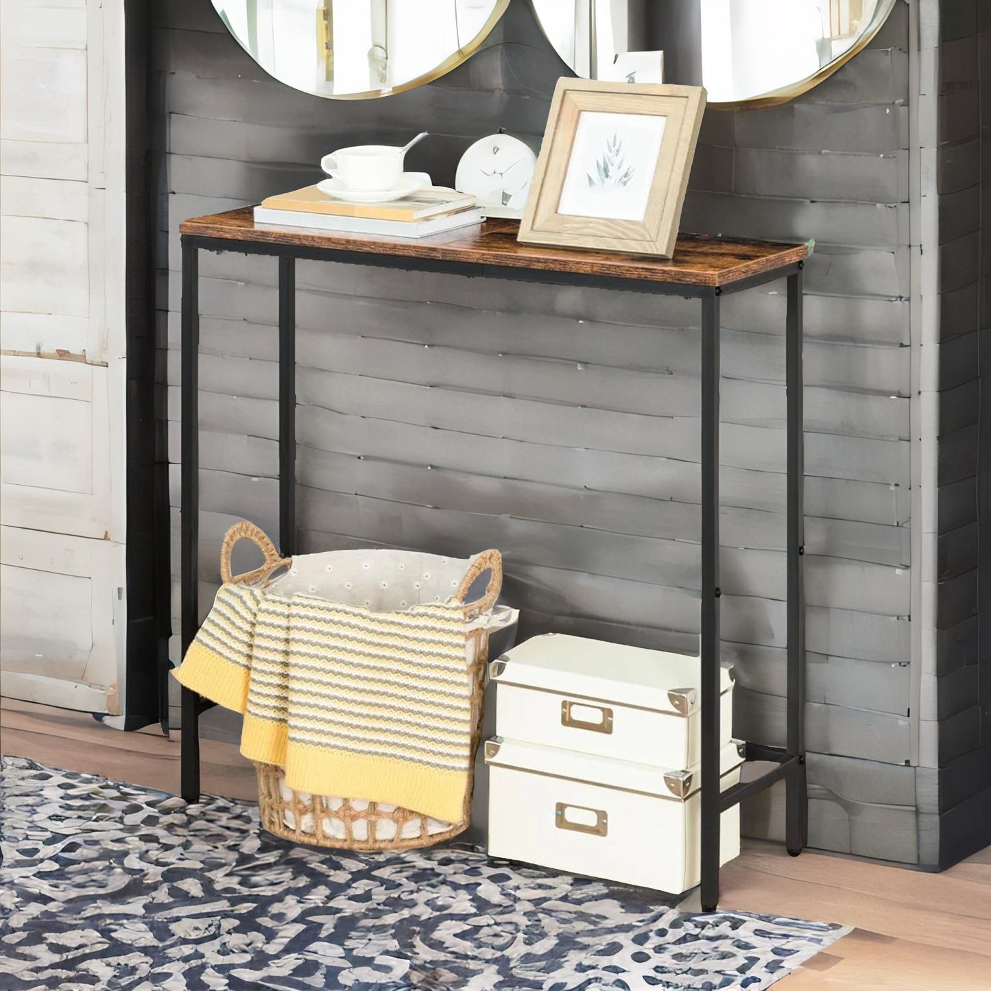 slim console table for hallway