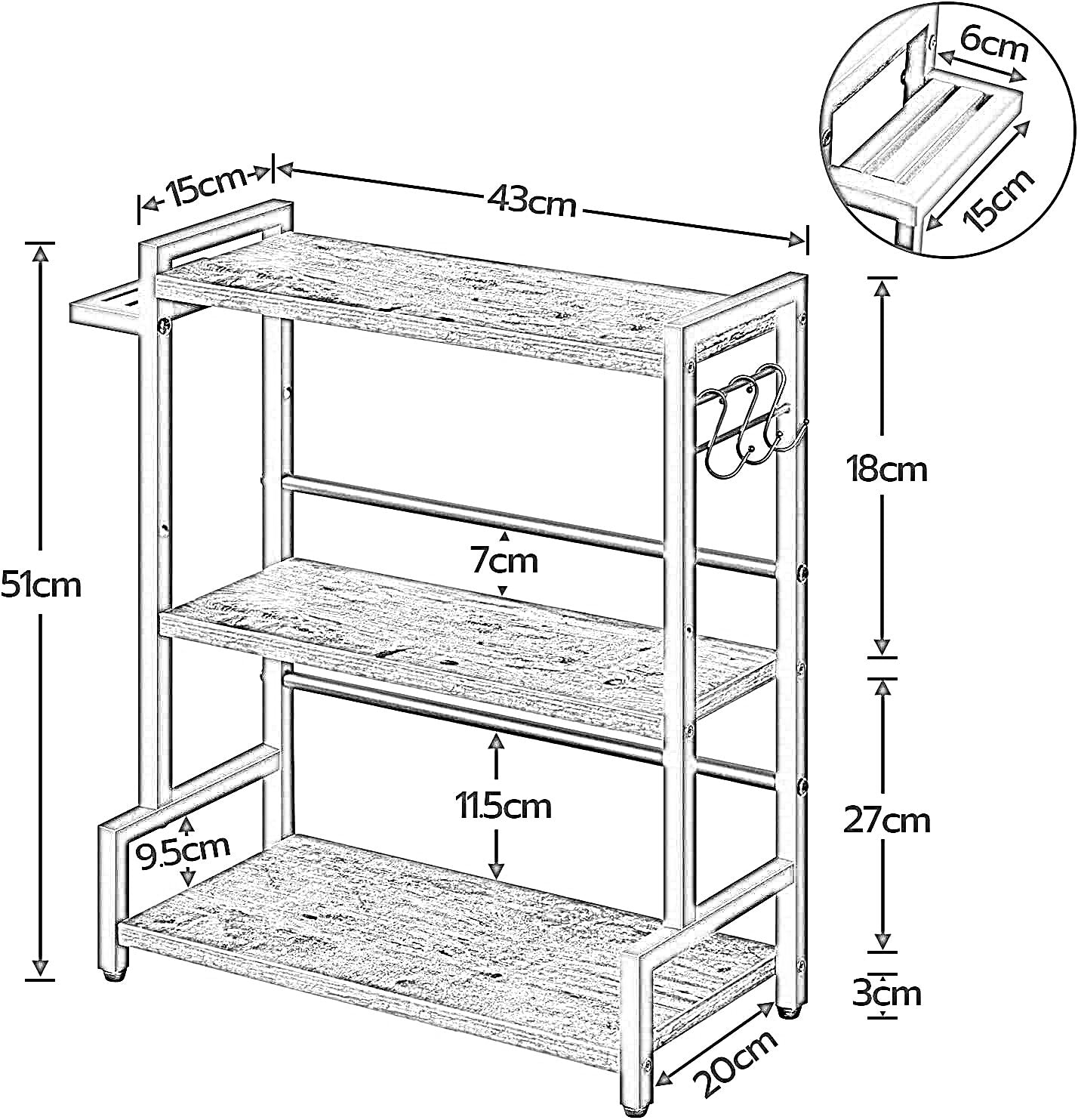 countertop spice rack