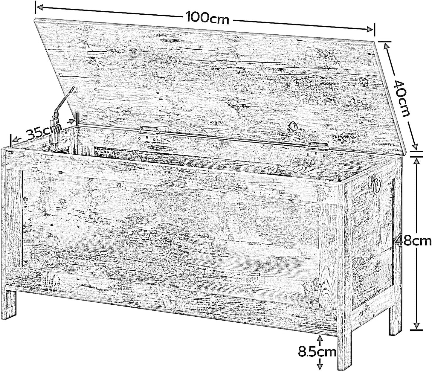 wooden storage chest