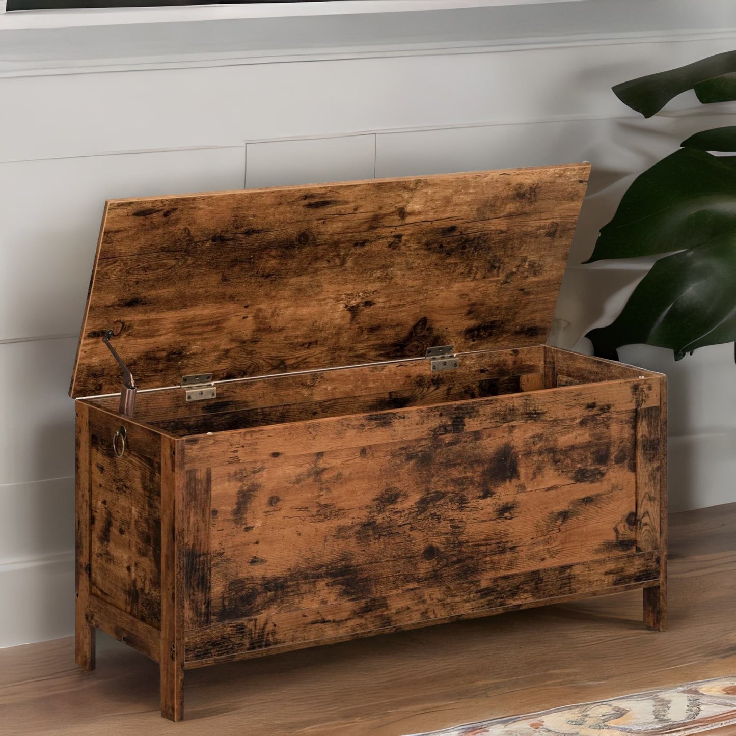 wooden storage chest