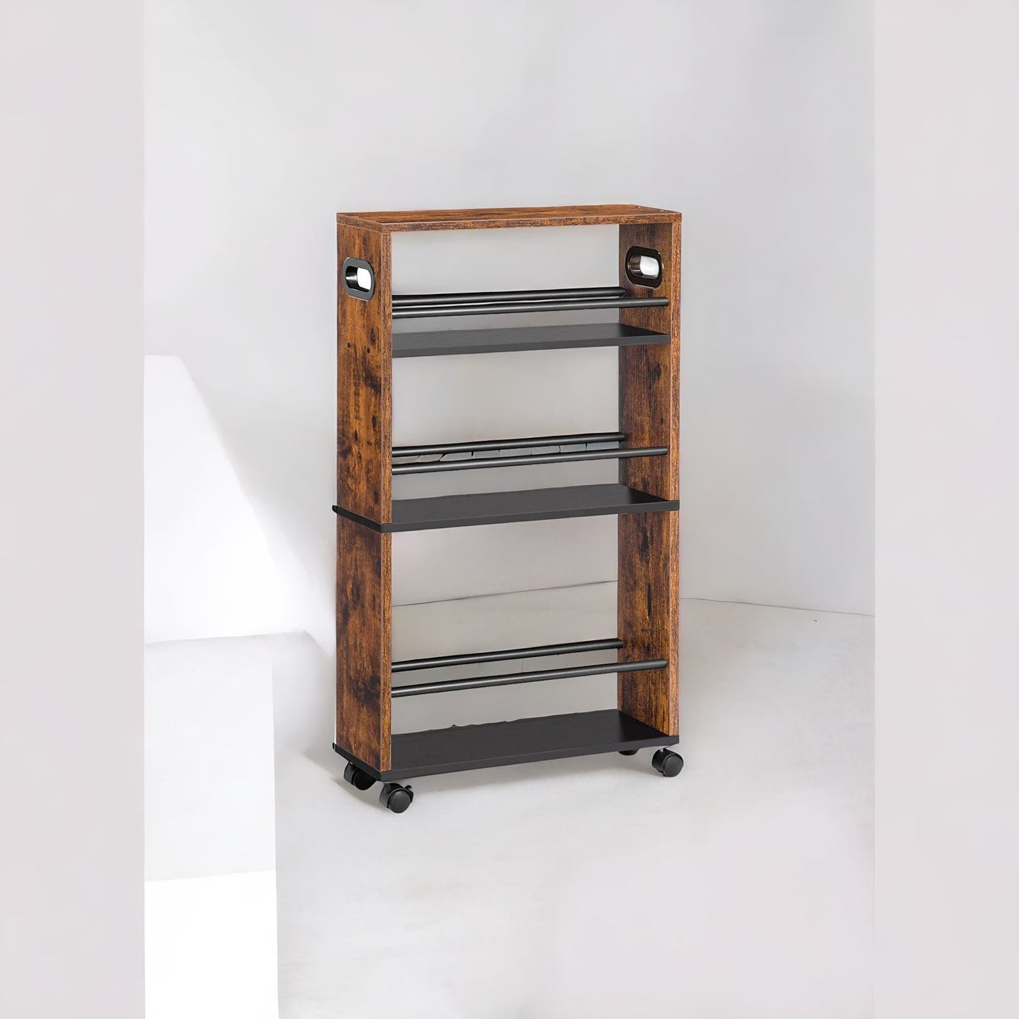 4-tier rolling utility cart with handle