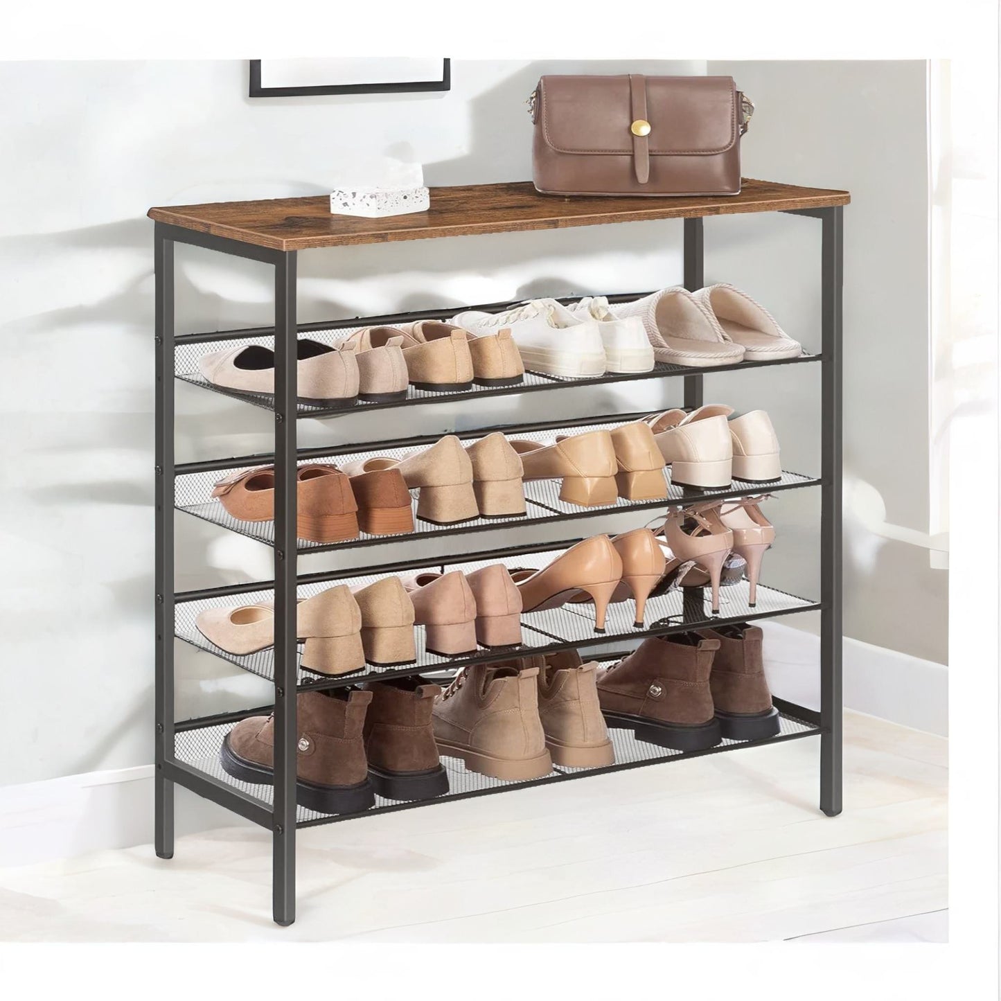 5-tier shoe organizer shelf