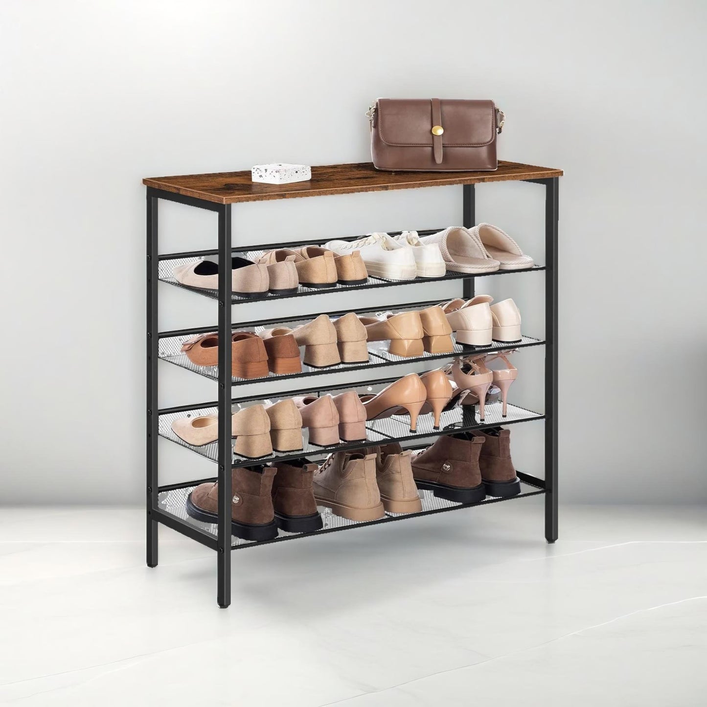 5-tier shoe organizer shelf