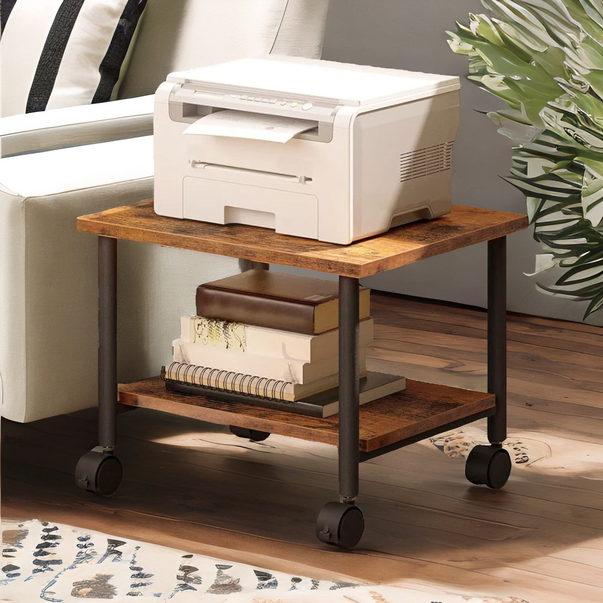 Table for deals printer with storage