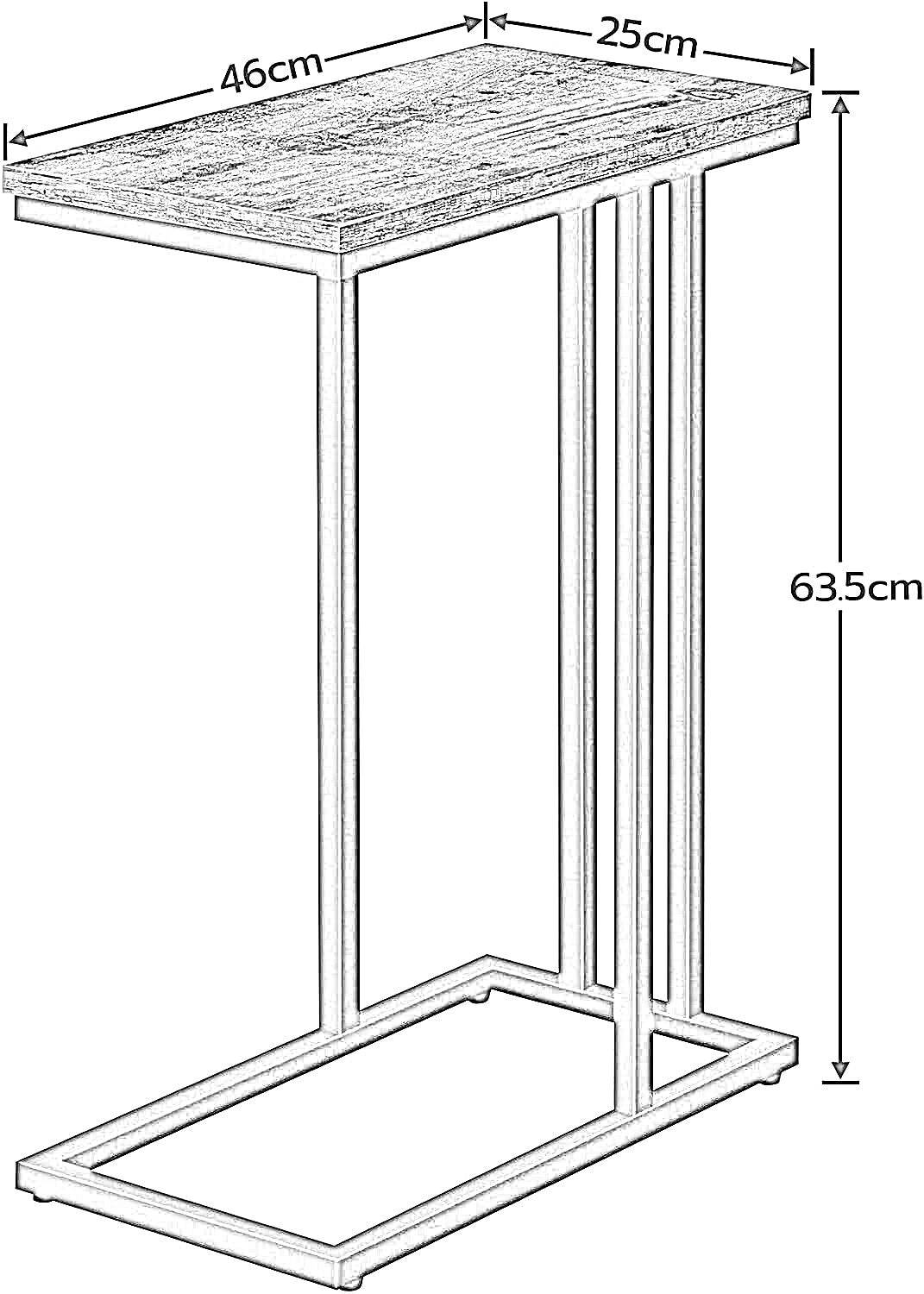 side table c shaped