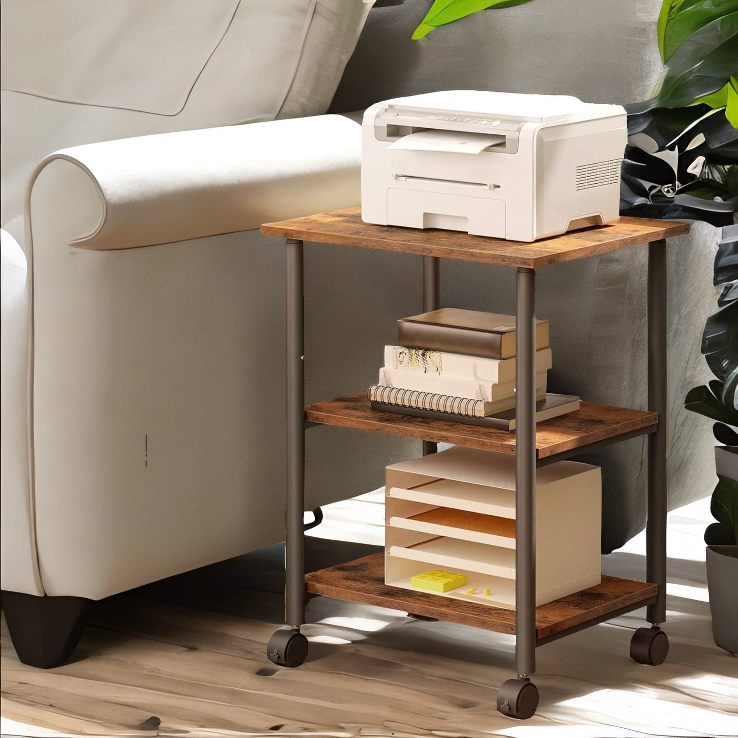 height adjustable printer table