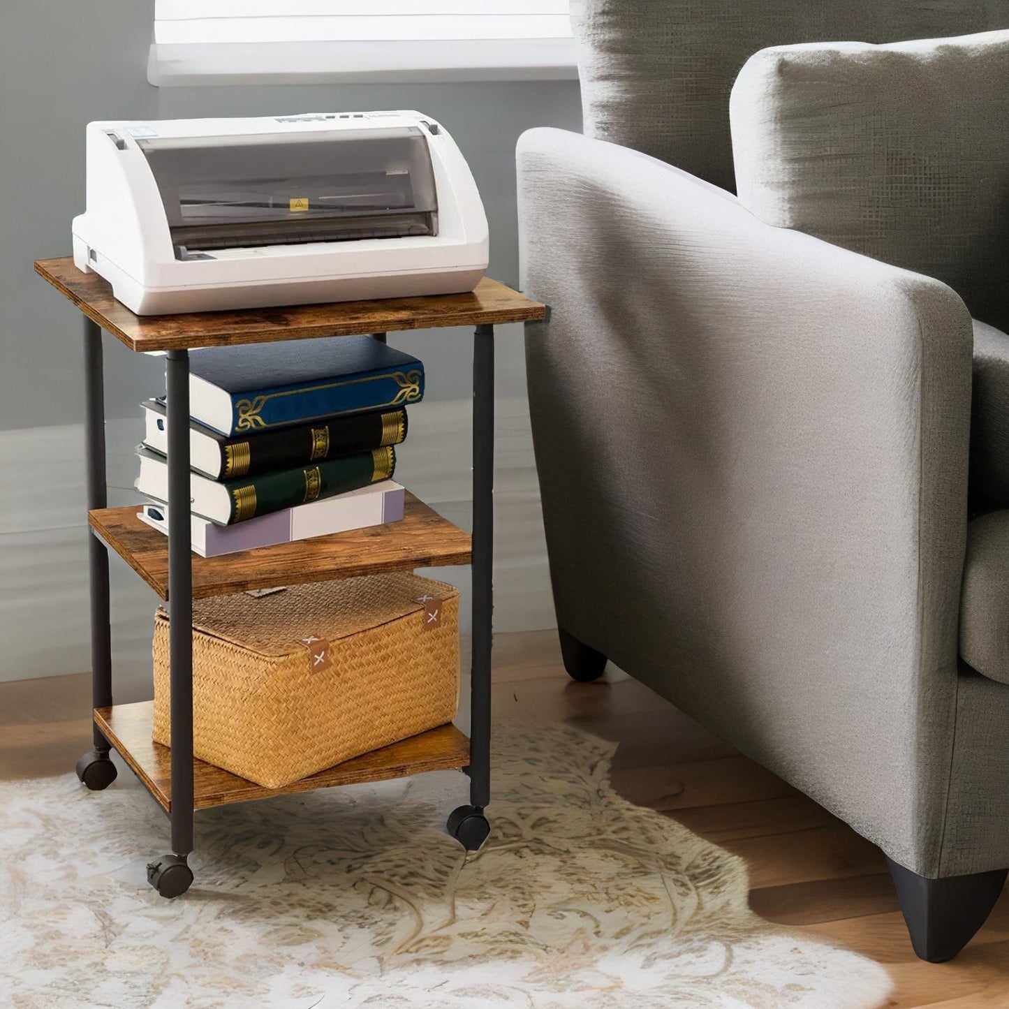 height adjustable printer table