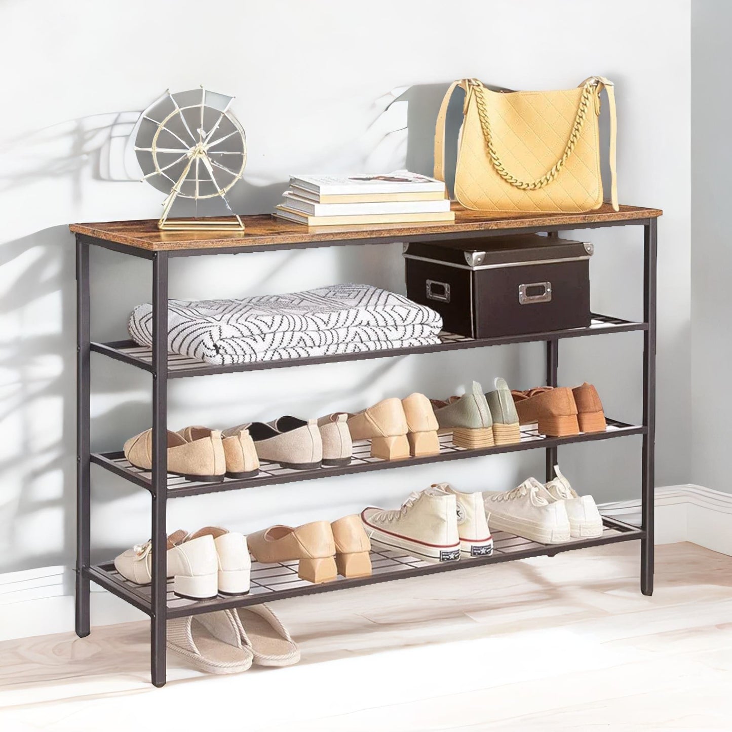 4-tier shoe rack