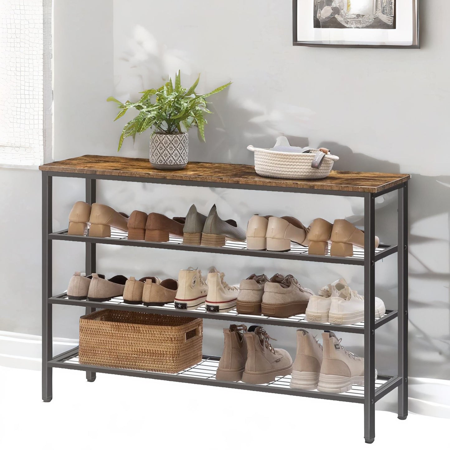 4-tier shoe rack