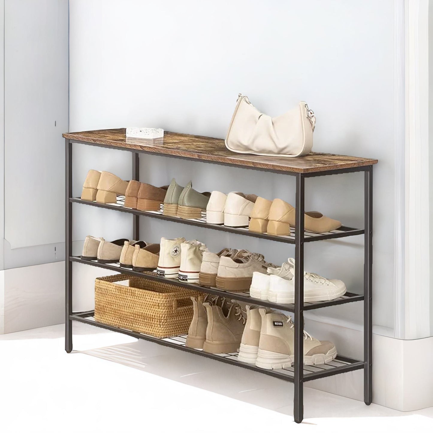 4-tier shoe rack