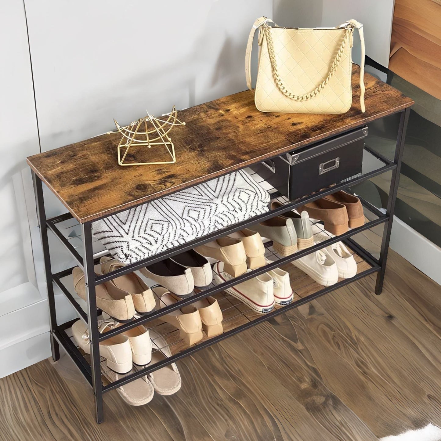 4-tier shoe rack