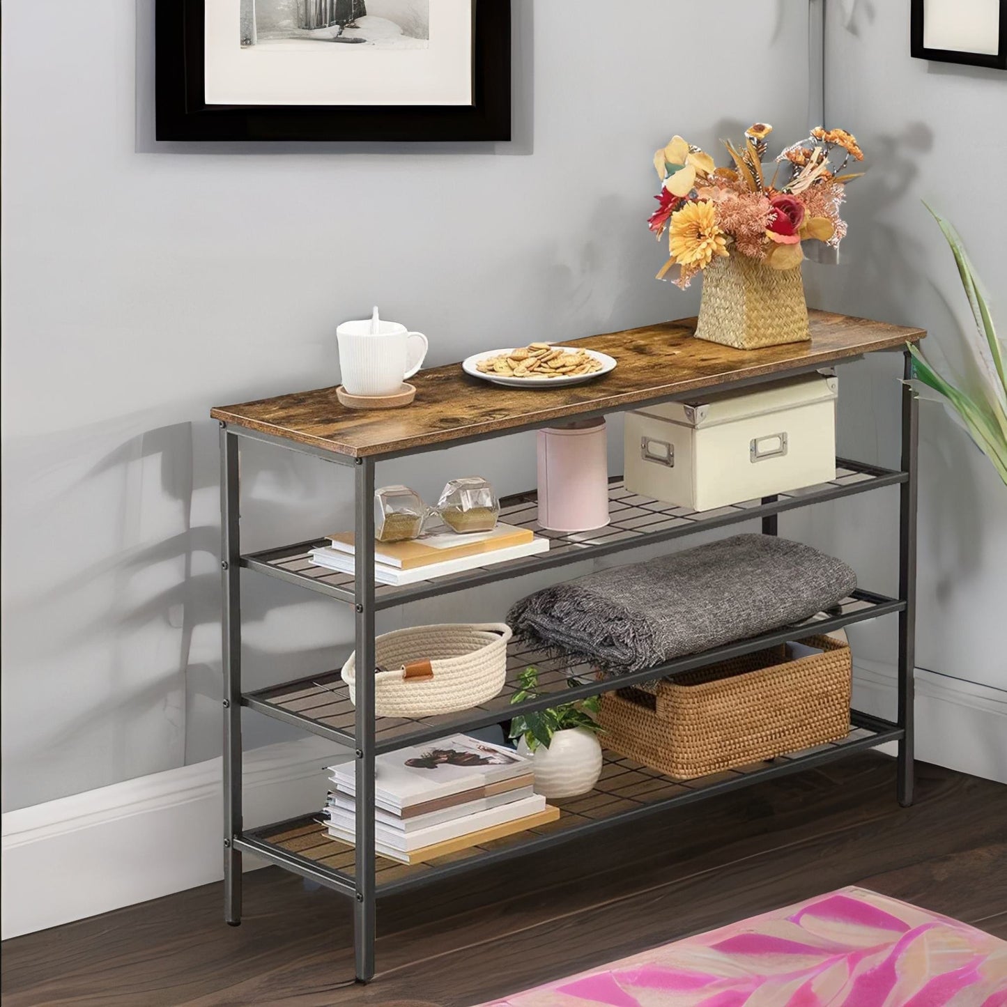 4-tier shoe rack