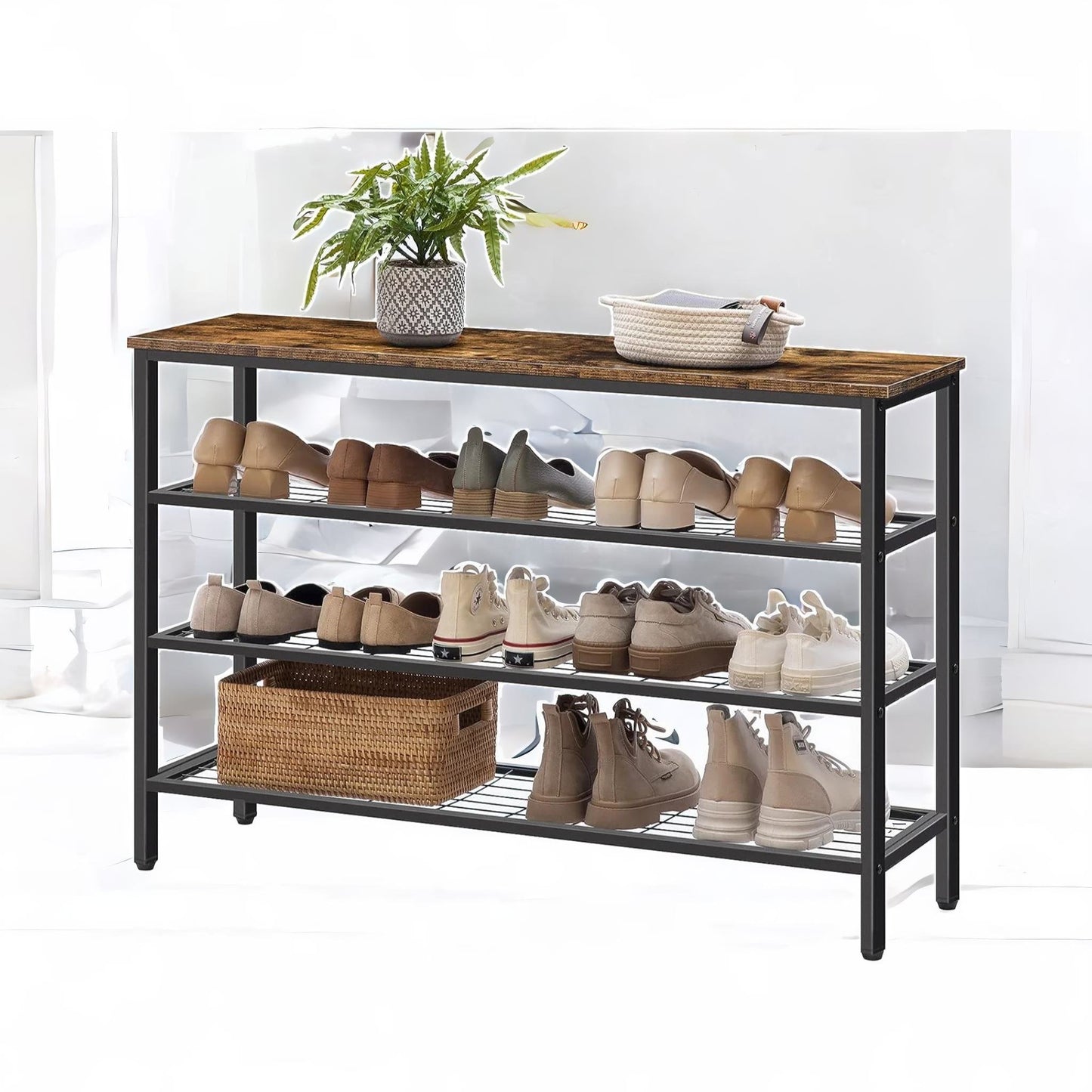 4-tier shoe rack