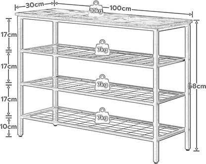 4-Tier Shoe Rack