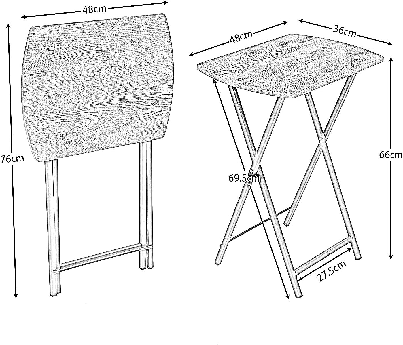 folding tray table