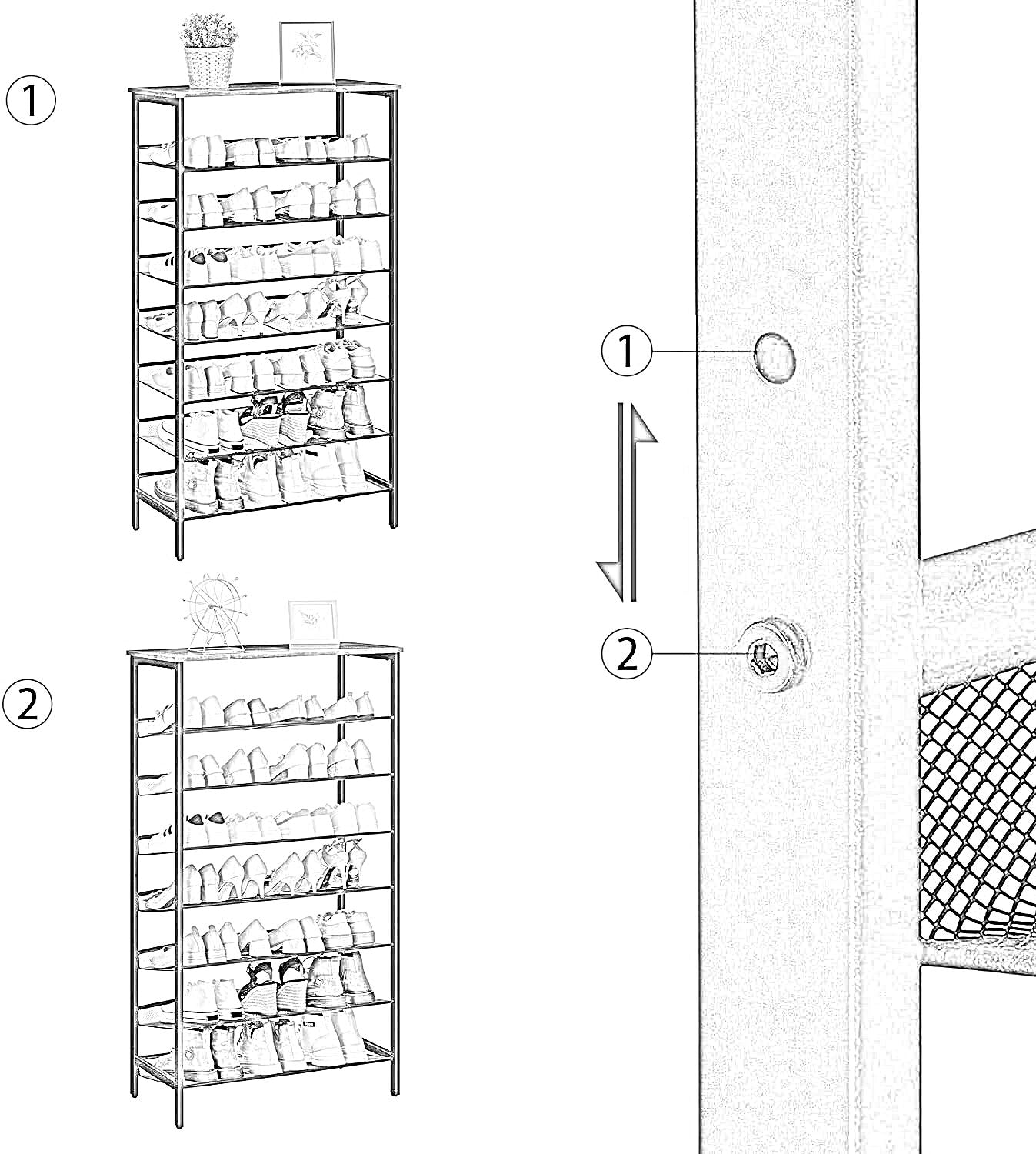 large capacity shoe storage