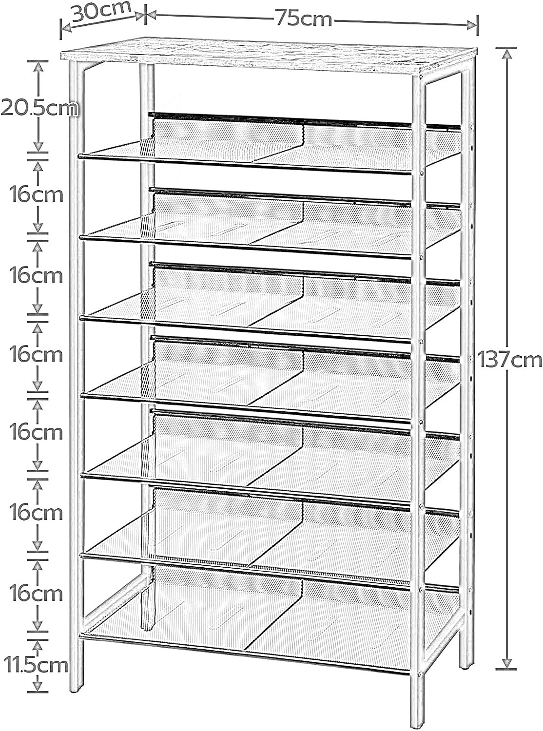 large capacity shoe storage