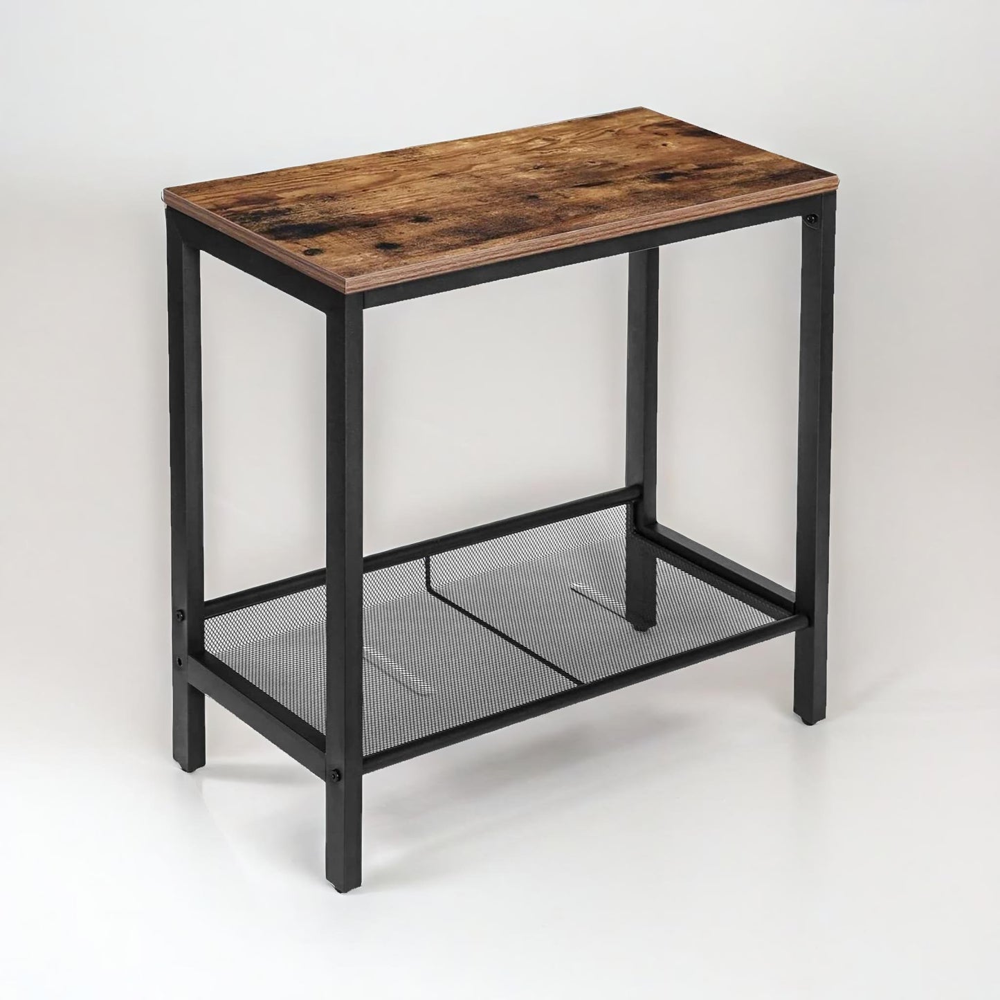 small side table with flat or slant adjustable shelf