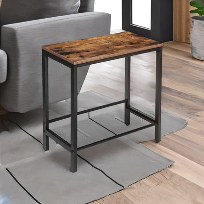 Small Side Table with Flat or Slant Adjustable Shelf