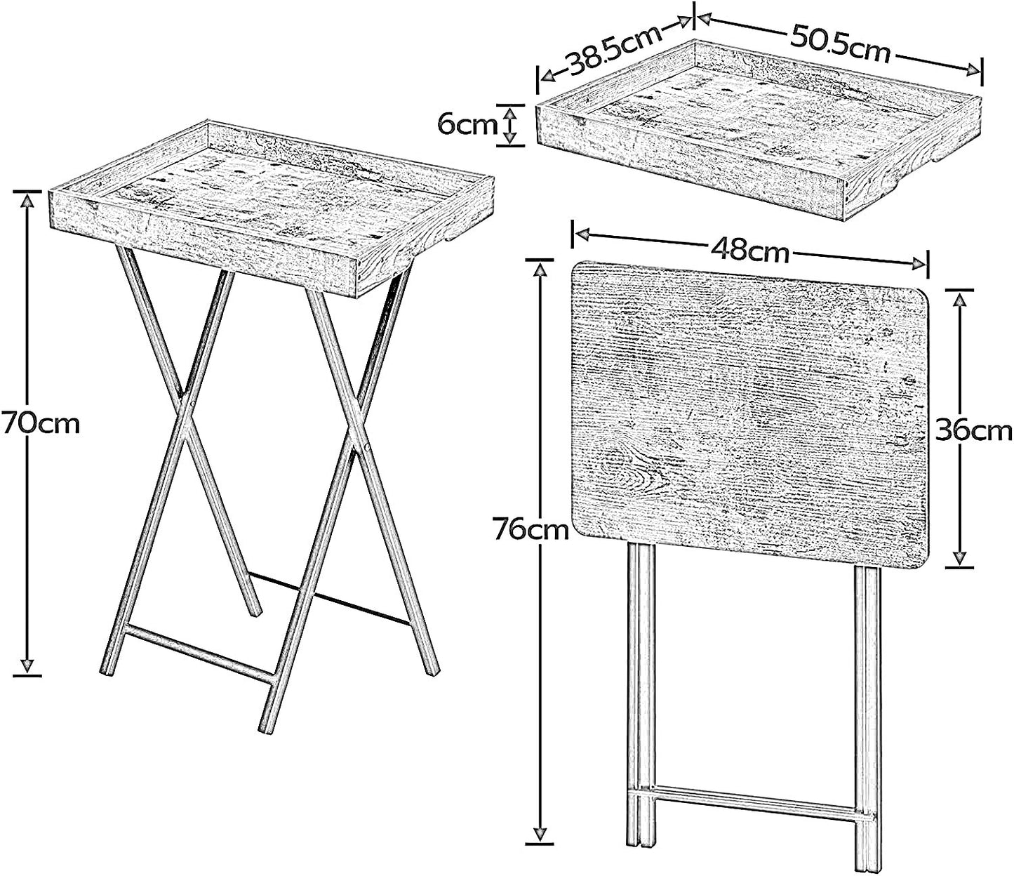 folding tv tray table